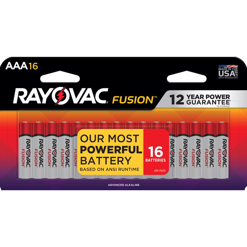 BATTERY AAA RAYO 16PK