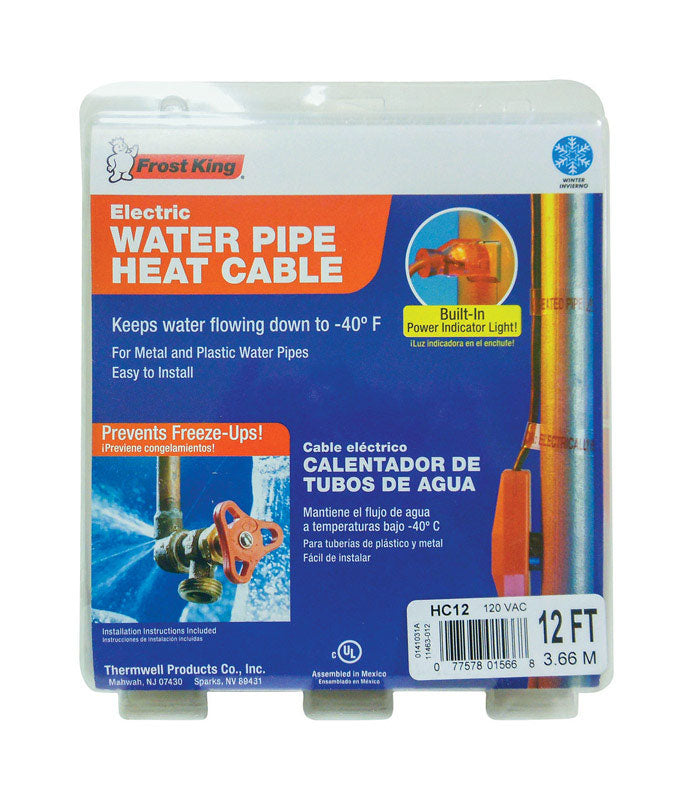 HEATING CABLE 12' PIPE