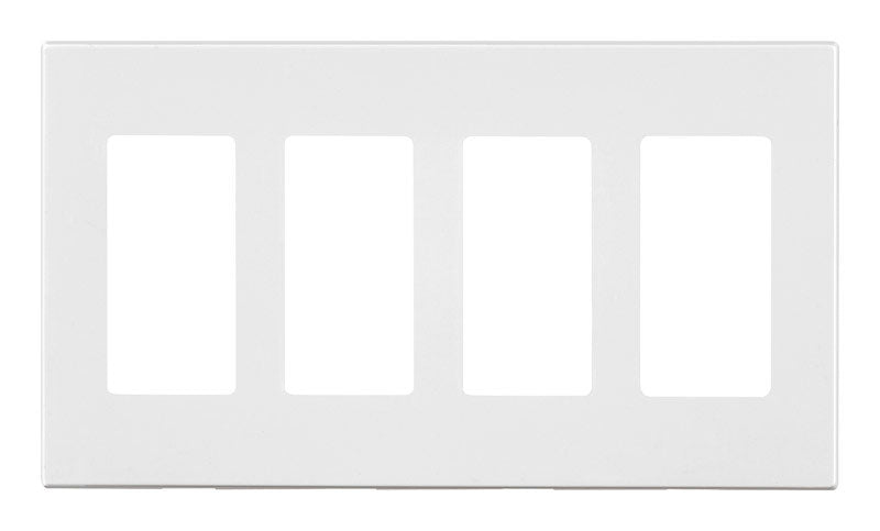 SCREWLS WALL PLATE 4G WH