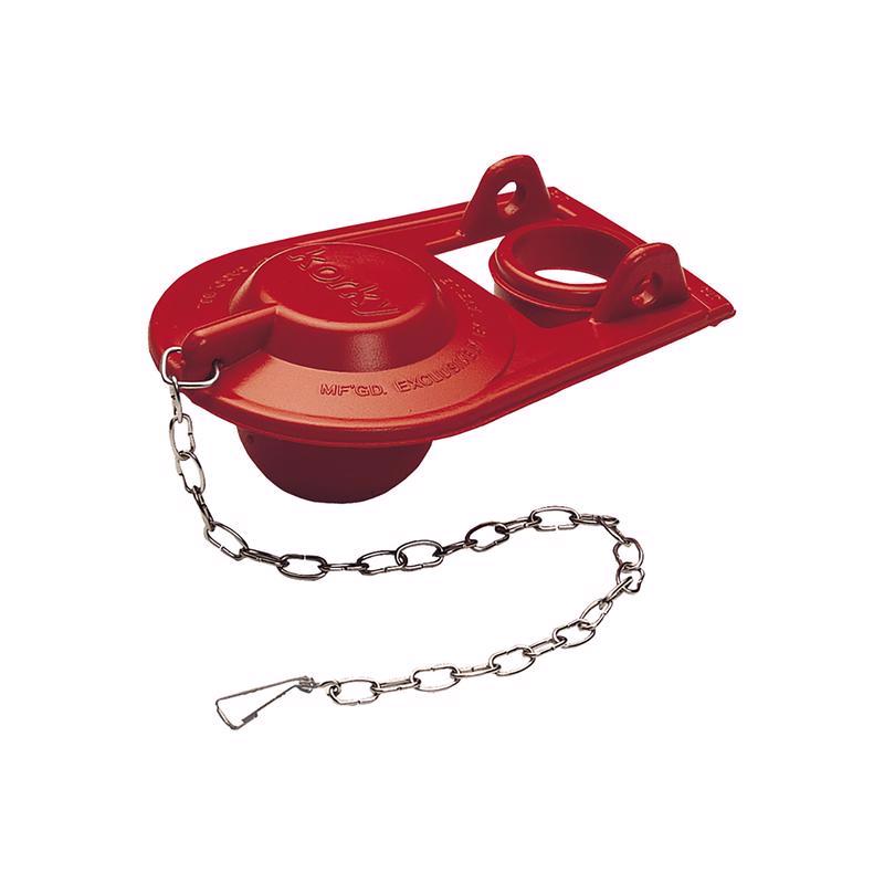TOILET FLAPPER RED RBR