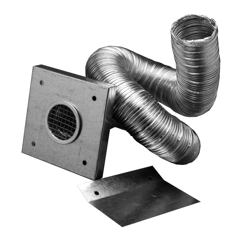 DuraVent PelletVent 2 in. D X 120 in. L Aluminum/Galvanized Steel Air Intake Kit