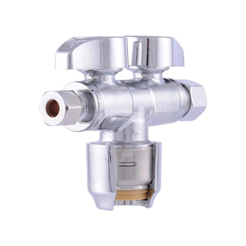 DUAL SHUTOFF VLV 1/2X3/8
