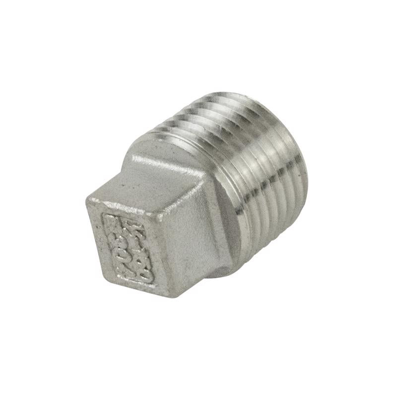 PLUG STNLSS STL MIP 1/2"