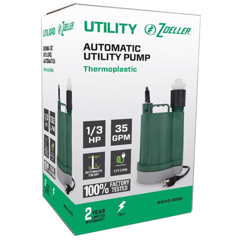SUB UTIL PUMP 1/3HP 2100
