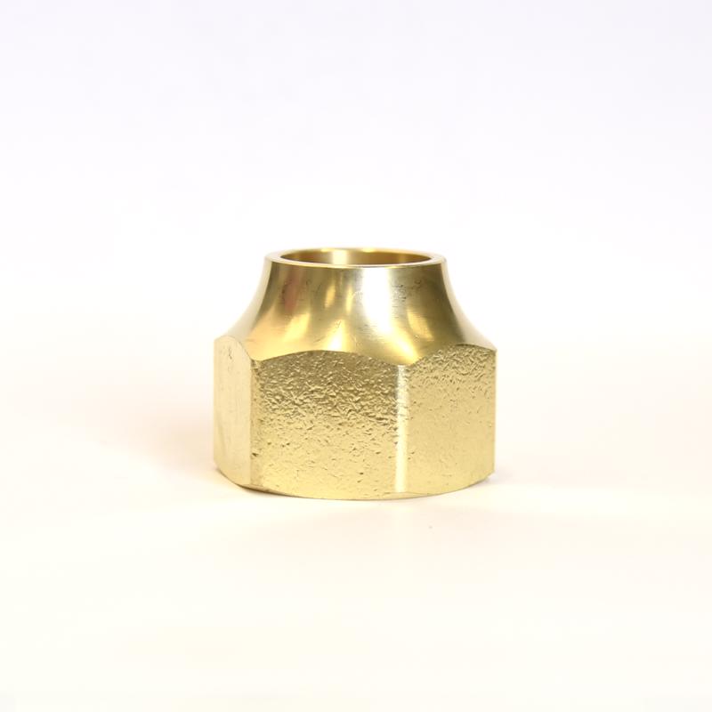 NUT 7/8 FLR YLWBRS