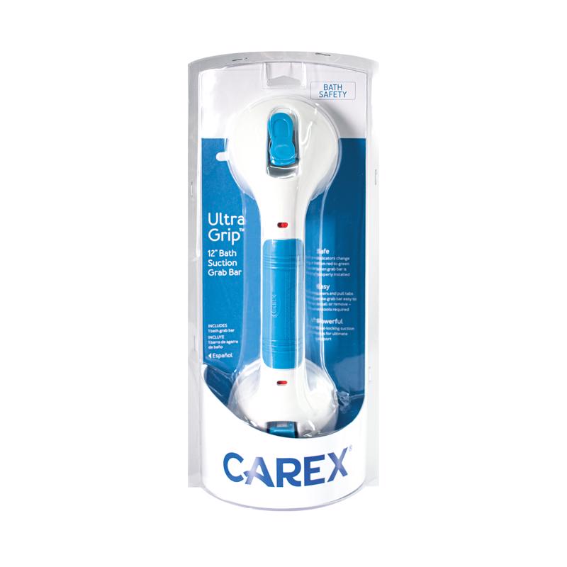 GRAB BAR BLUE/WHITE 12"