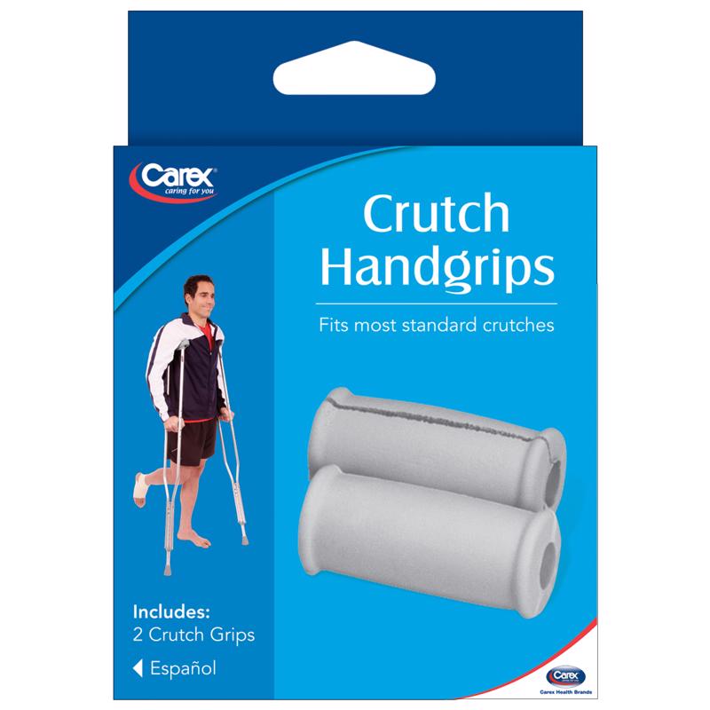 CRUTCH HNDGRPS GRAY 1.5"