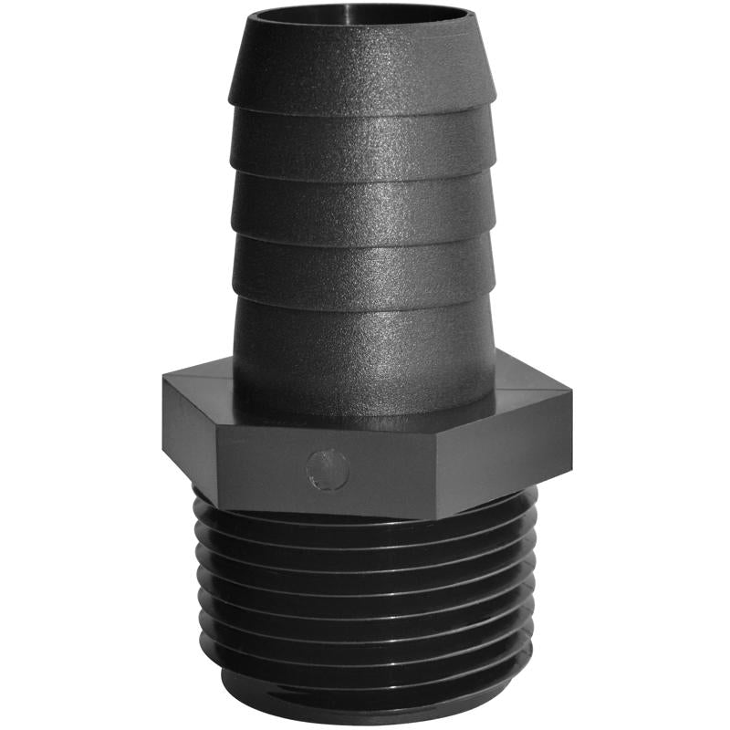 Green Leaf 3/8 in. MPT X 1/2 in. D Barb Polypropylene Hose Adapter 1 pk