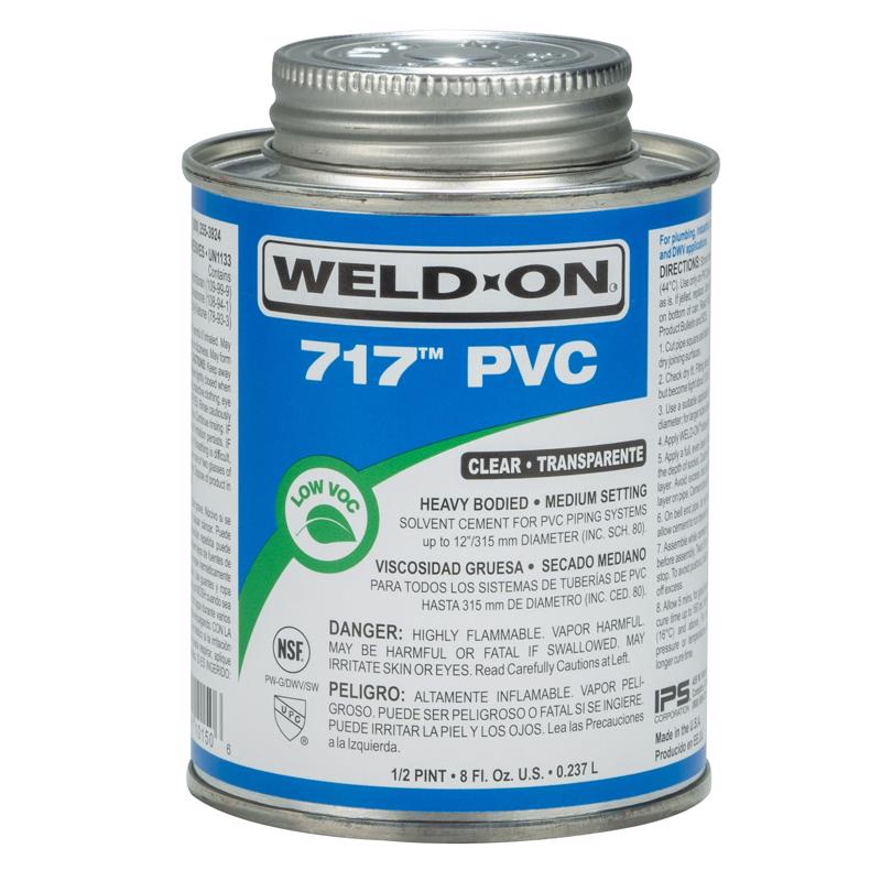 CEMENT PVC 8OZ CLR