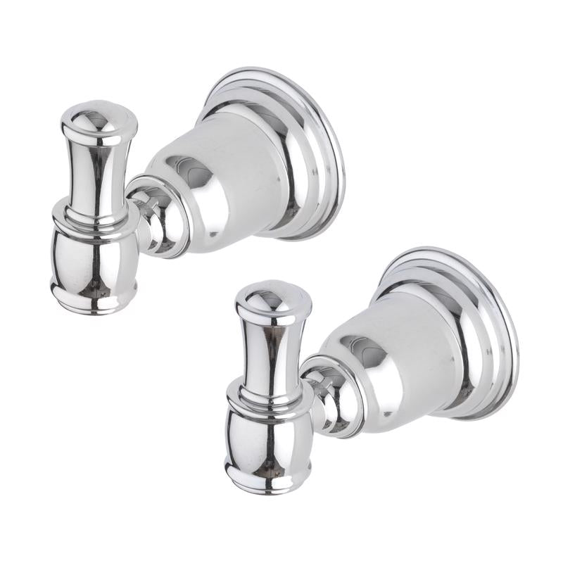 BATH HOOK ZNC CHRM 2PK