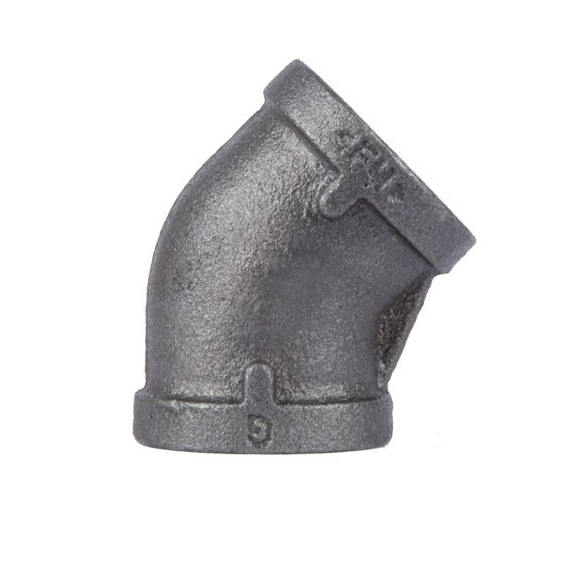 45D ELBOW 1/4 BLK