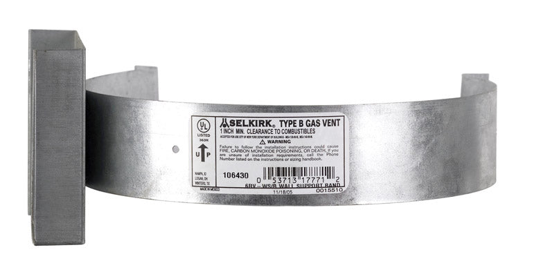 WALL SPT/BAND ASSEMB 6"