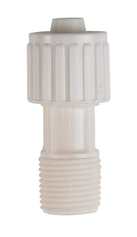 MALE ADPTR 3/8X3/8 PLSTC
