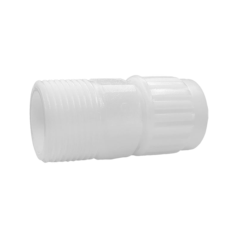 MALE ADPTR 1/2X3/8 PLSTC