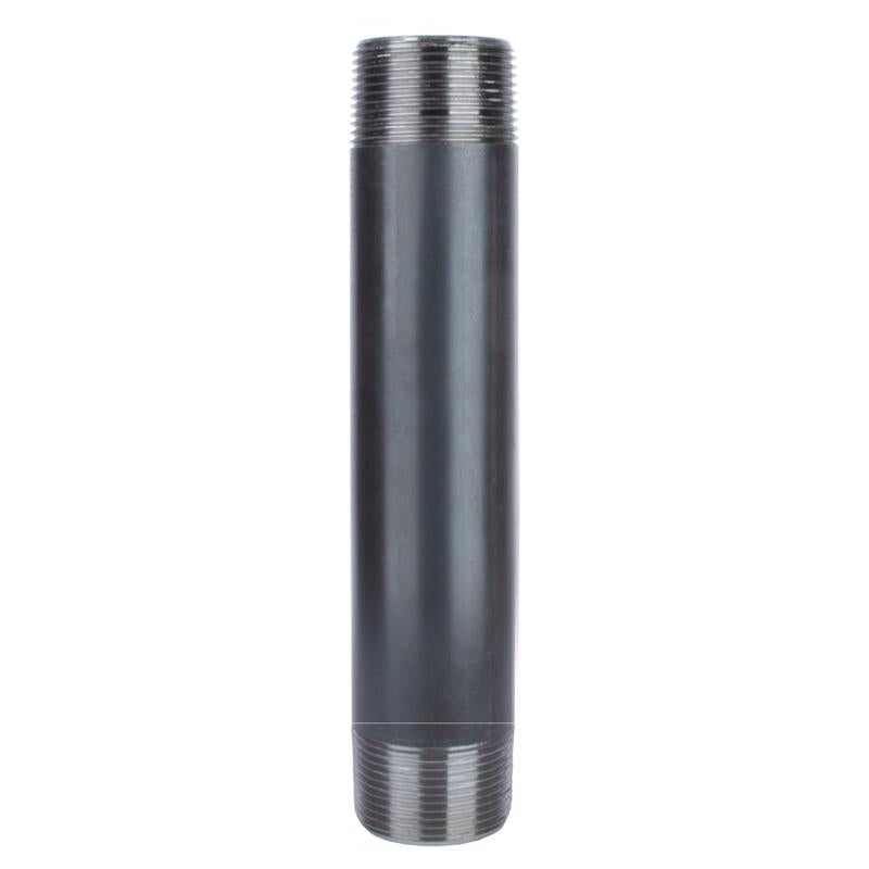 NIPPLE 1-1/4X8 BLK