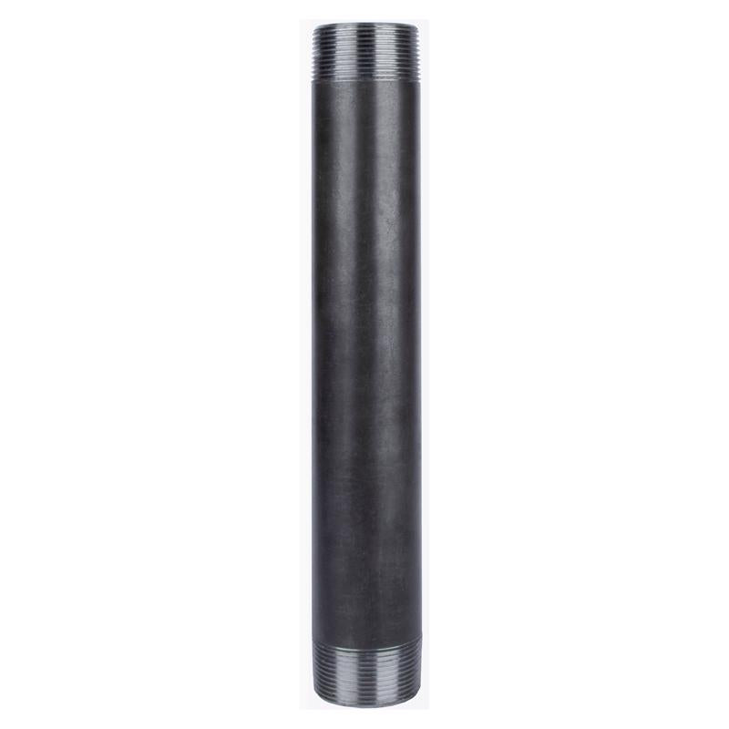 NIPPLE 1-1/2X12 BLK