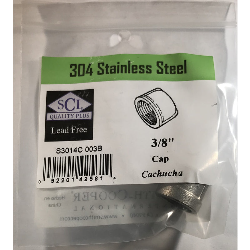 CAP 3/8 SS