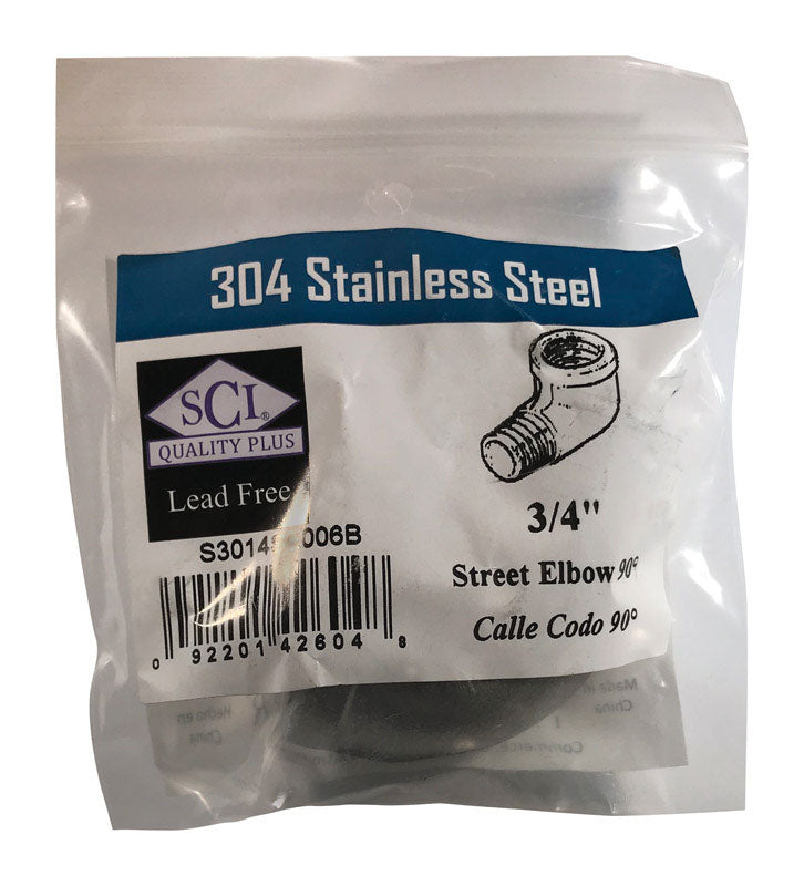 90D STREET ELBOW 3/4 SS