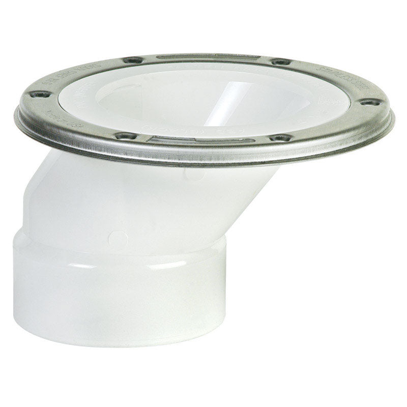 OFFSET CLOSET FLANGE PVC