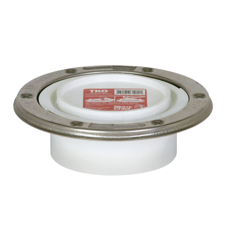 CLOSET FLANGE PVC 4"S