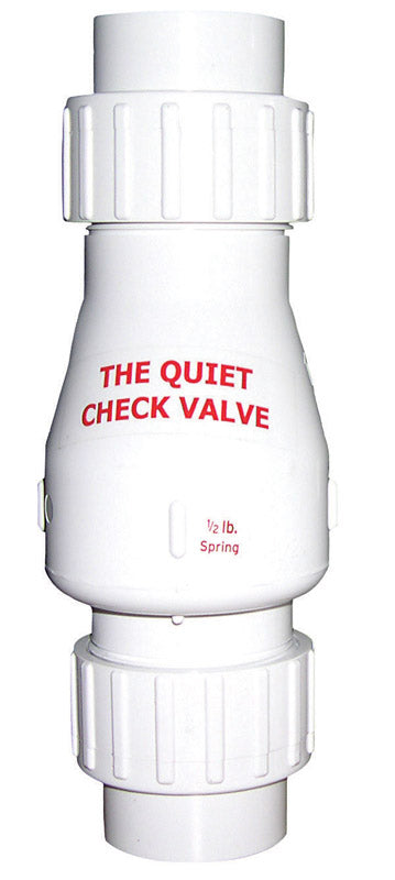 CHECK VALVE QUIET 2" PVC