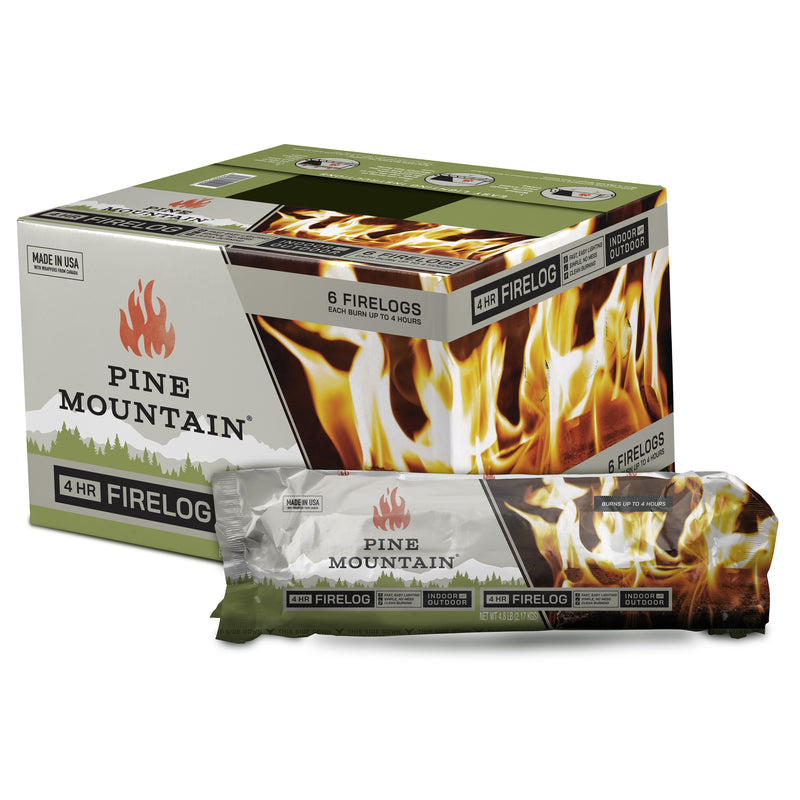 FIRELOG 4HR 6PK PINE MT