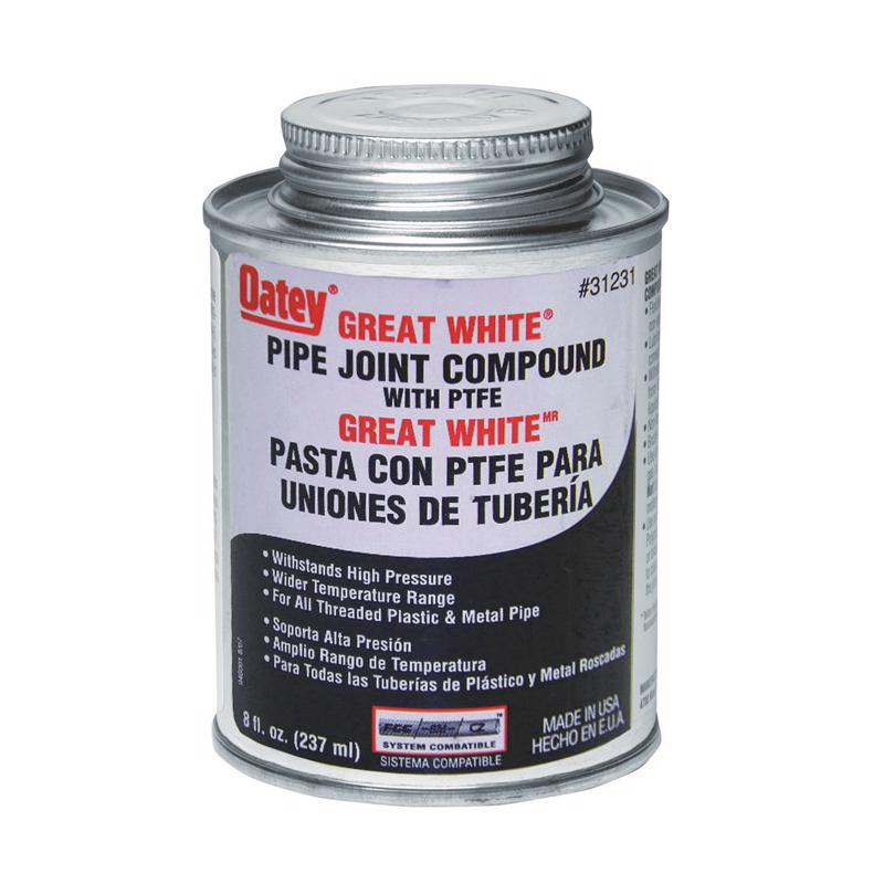 PIPE JOINT COMP 8OZ WHT