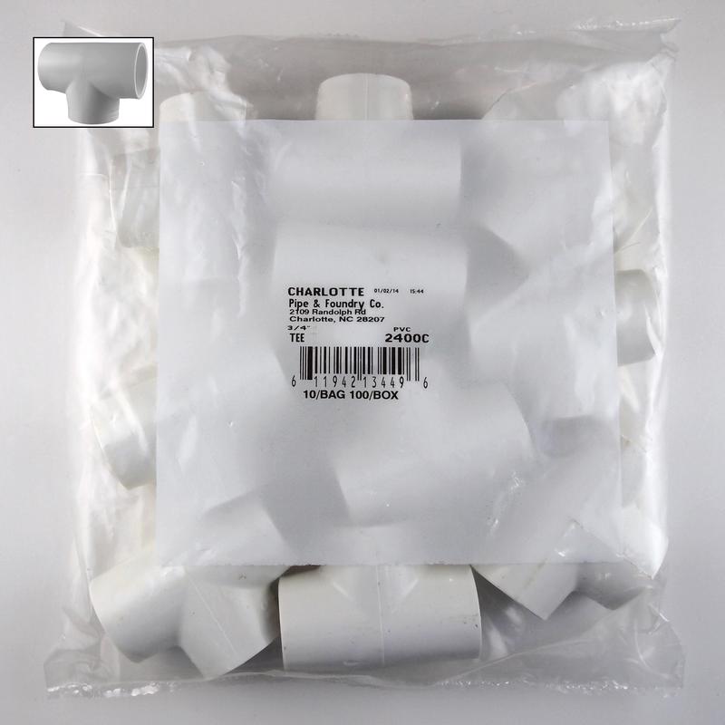 TEE 3/4X3/4 PVC