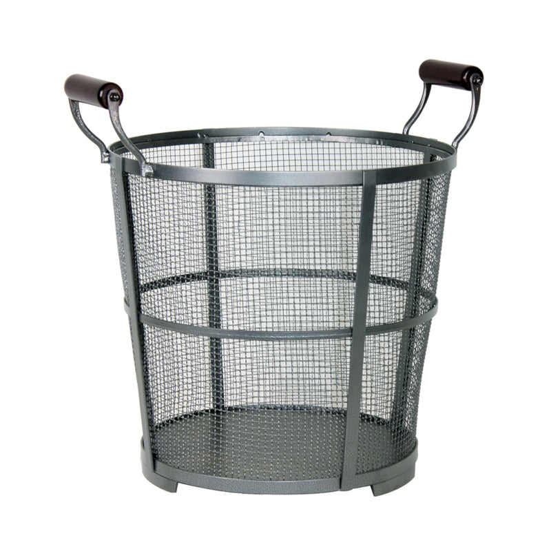 LOG BIN IRON GRY ANTIQUE