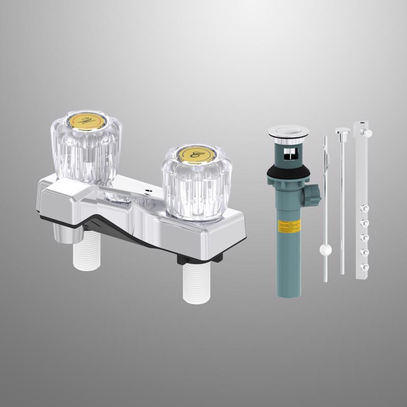 BATH FAUCET 2H 4" CHRM