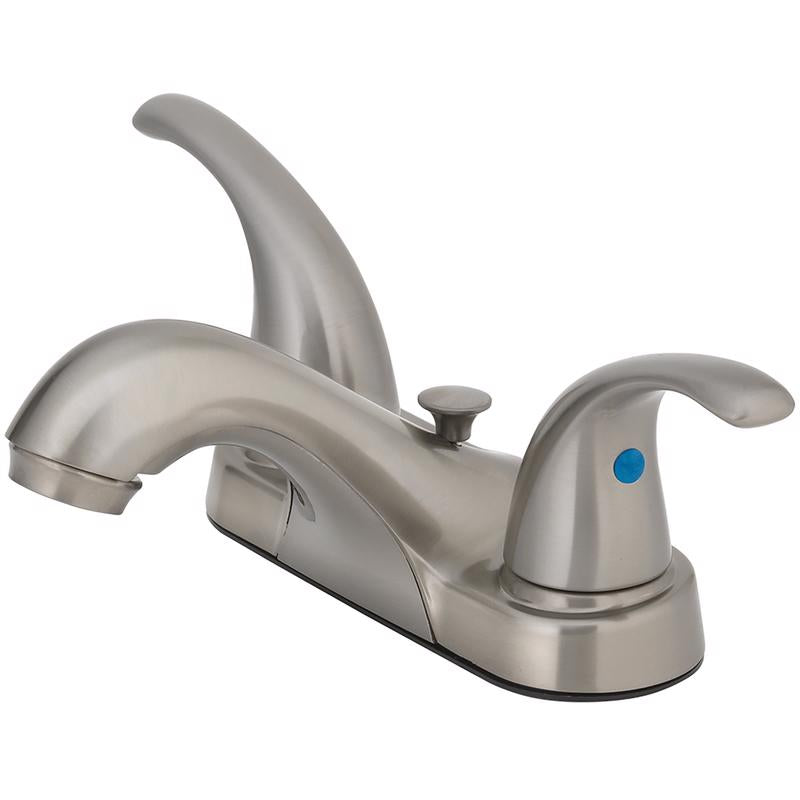 BATH FAUCET 2H 4" BR NCK
