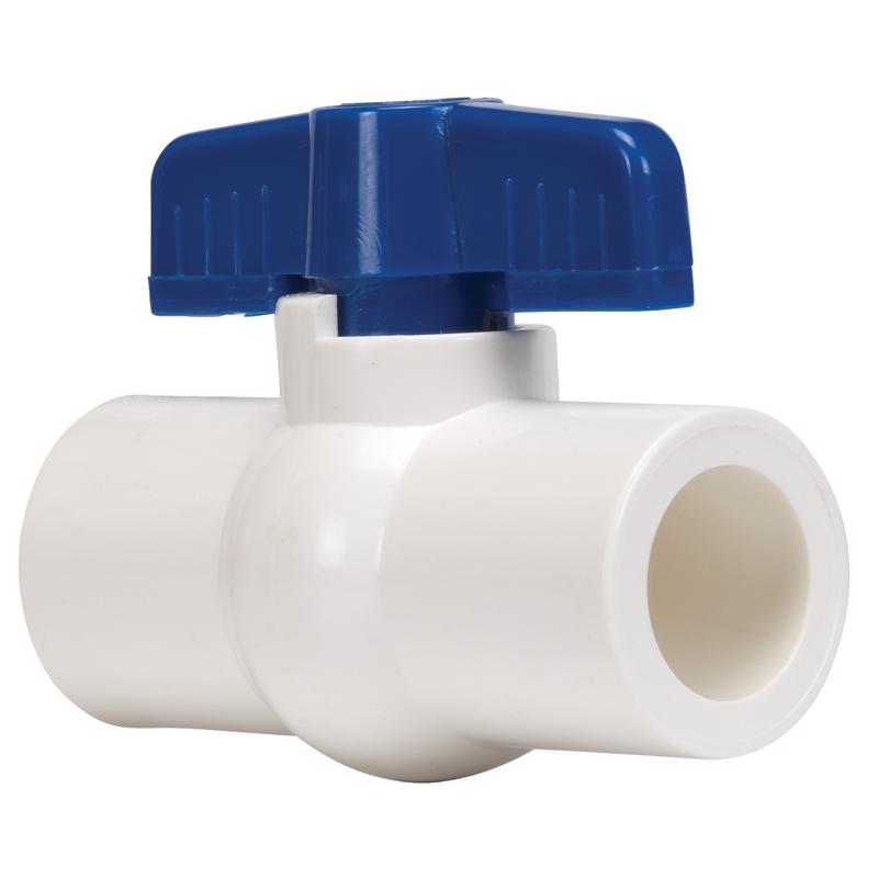 BALL VLV 1-1/4" PVC SLIP