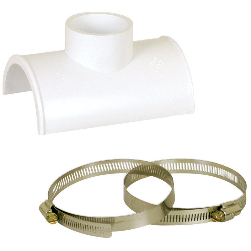 TAPPED SADDLE TEE 4X PVC