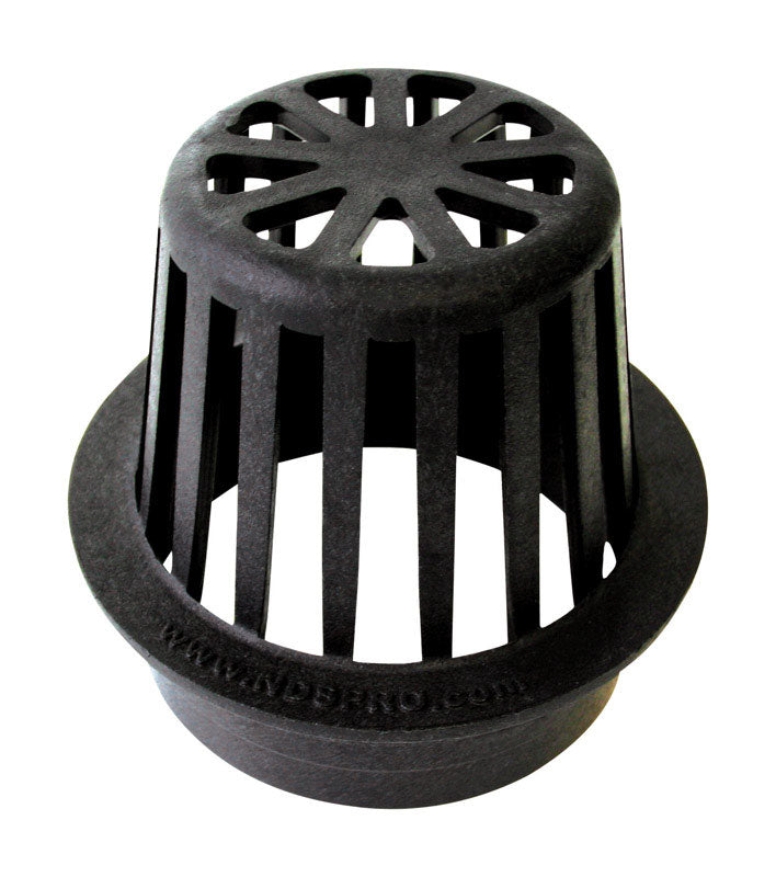ATRIUM GRATE 4" RND BLK