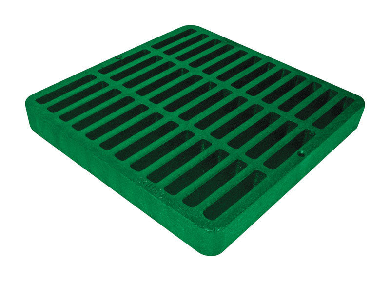 DRAIN GRATE 9" SQ GRN