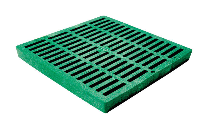 DRAIN GRATE 12" SQ GRN