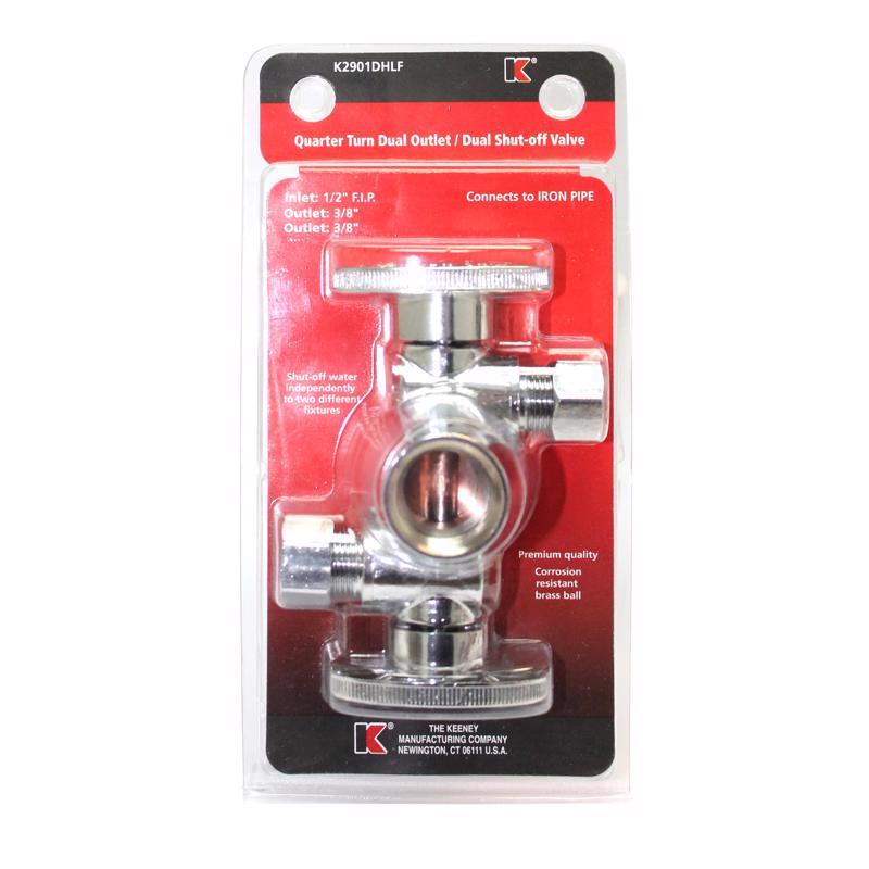 DUAL SHUTOFF VLV 1/2X3/8