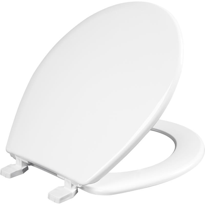 TOILET SEAT RND PLST WH