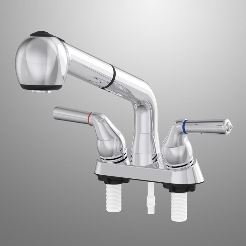 LAUNDRY FAUCET 2H CHRM