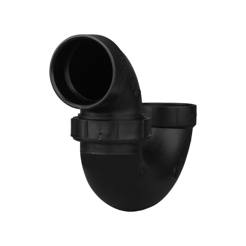 Charlotte Pipe 2 in. Hub X 2 in. D Hub ABS P-Trap