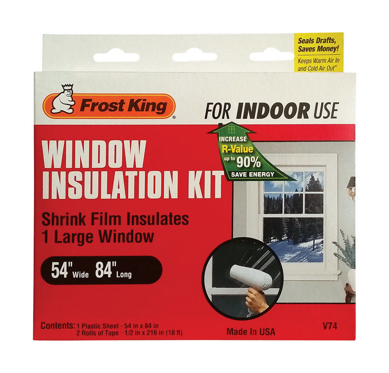 Frost King Indoor Window Film Insulator Kit 84 in. L X 54 in. W 1 pk