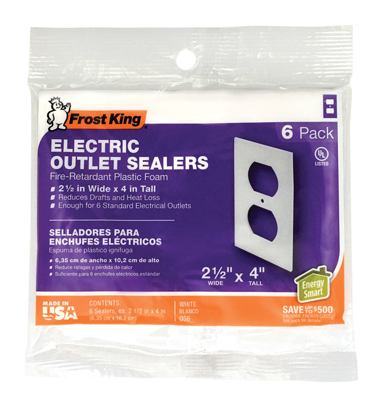 WALL PLATE SEALERS 1G WH