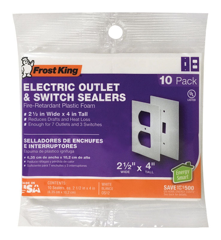 WALL PLATE SEALERS 1G WH