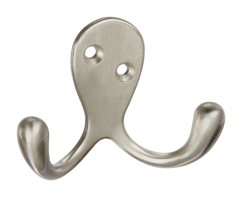 DOUBLE HOOK 3" STN NKL