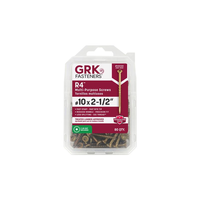R4 SCREW #10X2-1/2" 80PK
