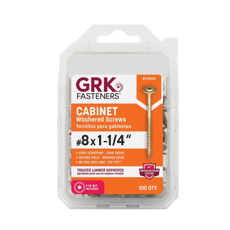 CAB SCREW #8X1.25" 100PK