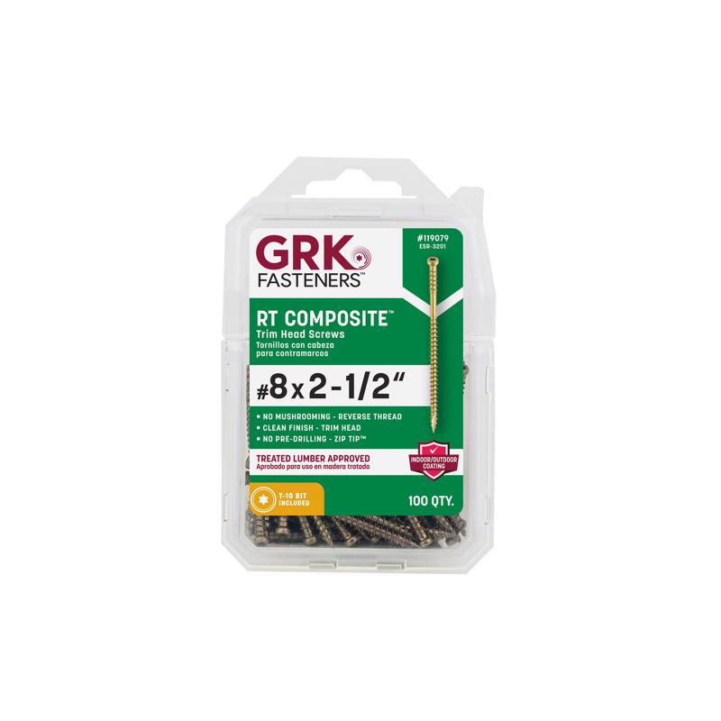 TRIM SCREW #8X2.5" 100PK