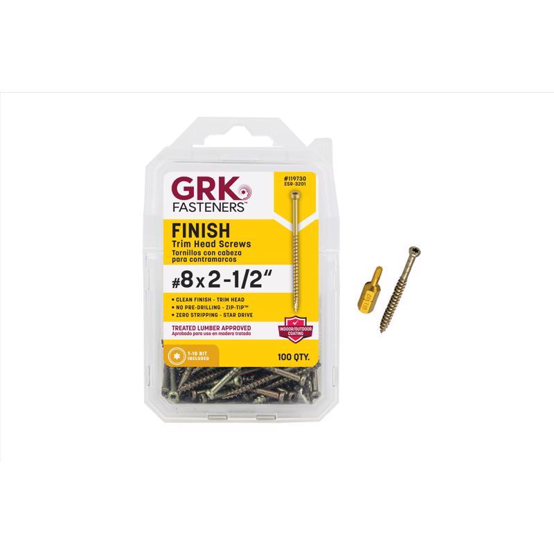 TRIM SCREW #8X2.5" 100PK