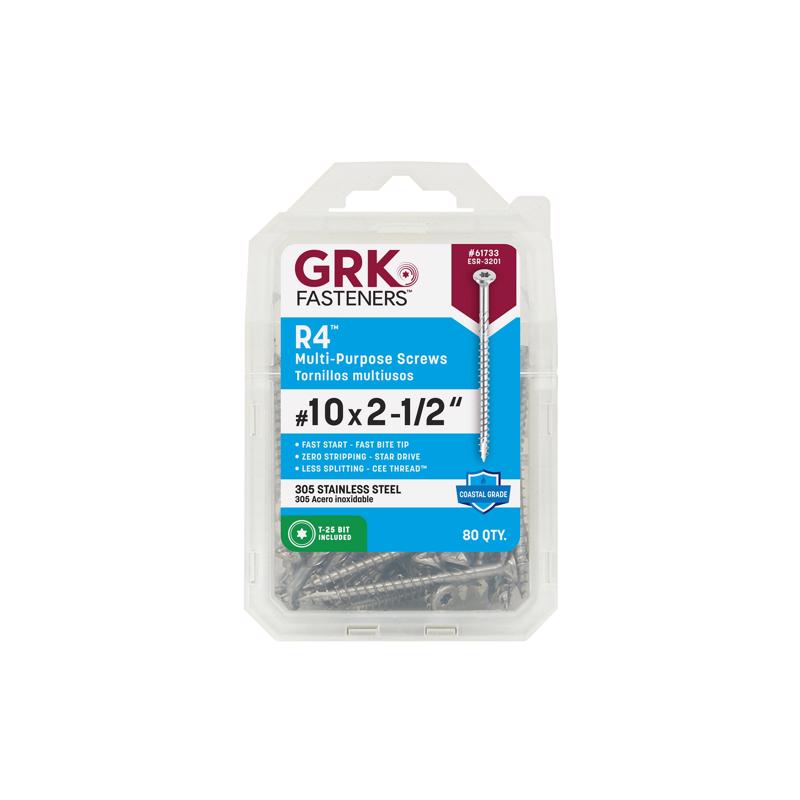 MP SCRW R4 #10X2.5" 80PK