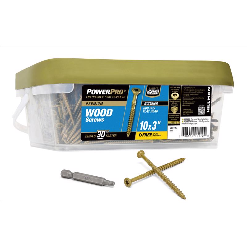 EXT SCREW 10X3" STR 8KEG